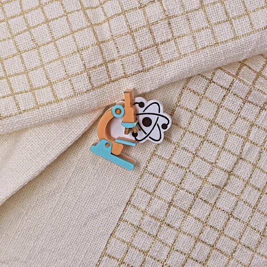 Microscope Mini Brooch