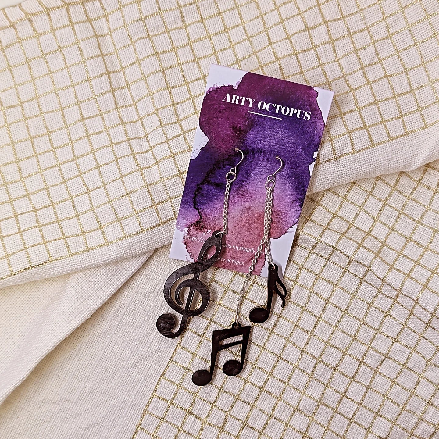 Music Note Earrings