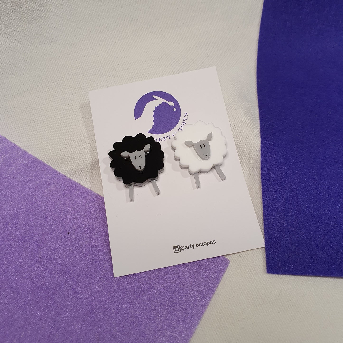 Baa Baa Black Sheep Earrings