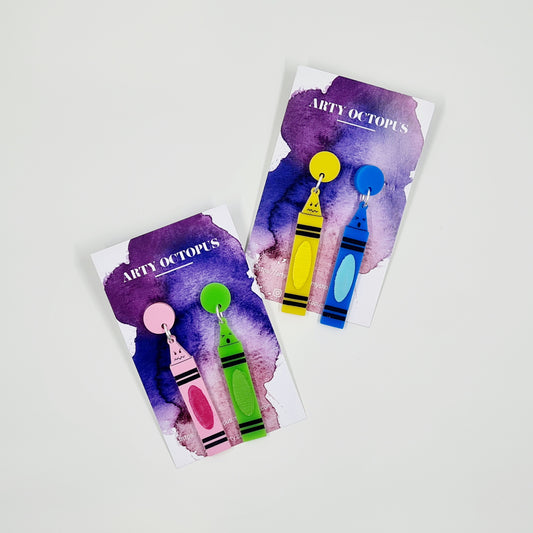 Quitting Crayons Earrings